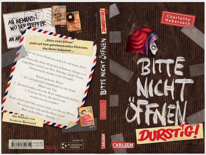 Actual product image Please do not open 3: Thirsty! (Fréderic Bertrand, Charlotte Habersack, German)