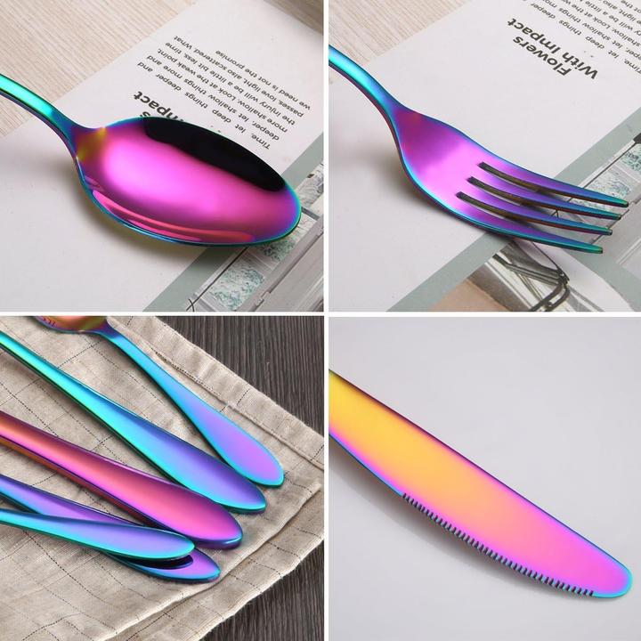 Immagine prodotto Homquen Stoviglie dai colori dell'arcobaleno (6 Pezzo/i, Misurini)