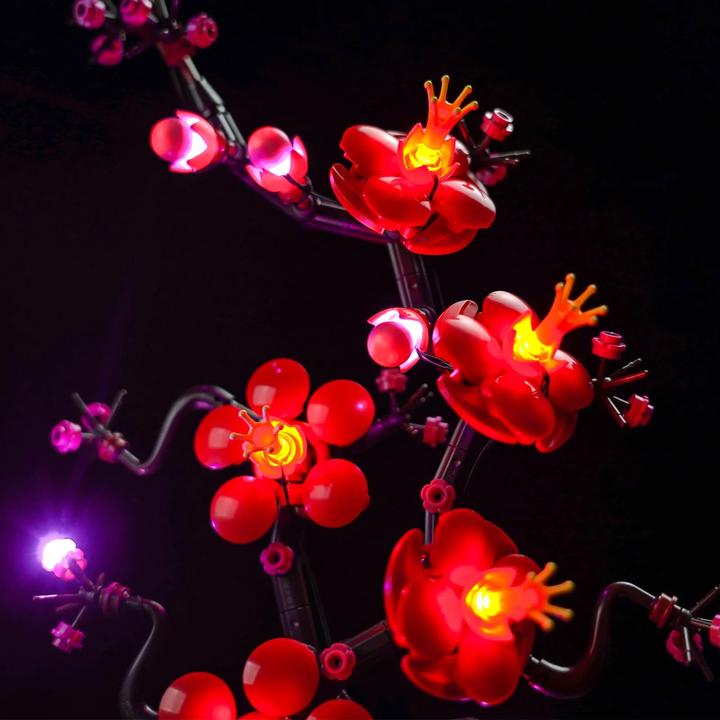 Actual product image BrickBling LED light set for LEGO Plum Blossom (10369)