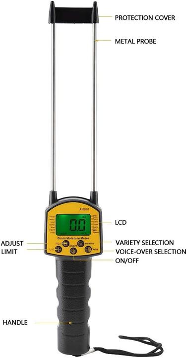 Actual product image Fydun Moisture meter for grain AR991