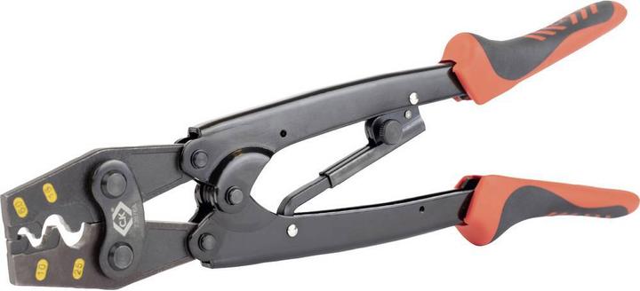 Produktbild C.K Magma Crimpzange mit Knarrenmechanismus für unisolierte Kabelverbinder, 6-25 mm² (365 mm)