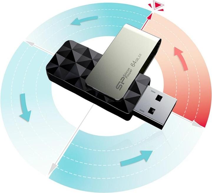 Actual product image Silicon Power Blaze B30 (64 GB, USB-A, USB 3.0)