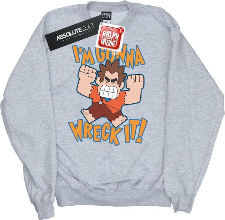 Actual product image Disney Girls Wreck It Ralph I'm Gonna Wreck It Sweatshirt (128)