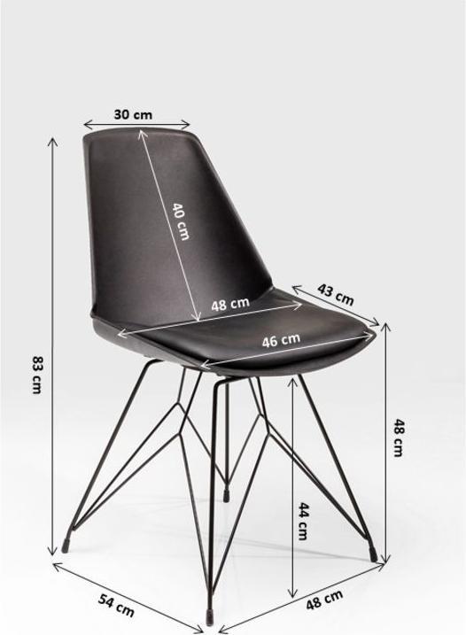 Actual product image Kare Design Stuhl Wire Black