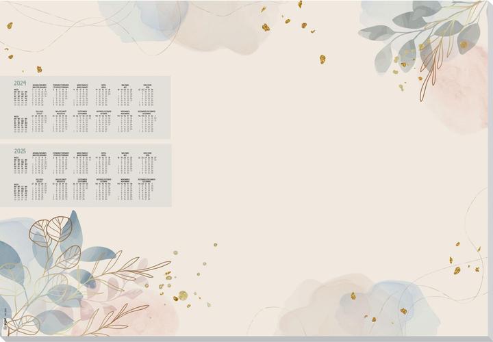 Produktbild Sigel Papier-Schreibunterlage Design, Pastel Garden, mit 2-Jahres-Kalendarium, DE/EN/FR/NL, 595x410 mm, 80 (595 x 410 mm)