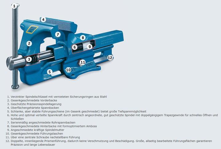Produktbild Heuer Schraubstock (200 mm)