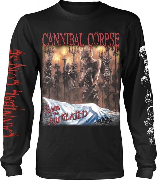 Actual product image Cannibal Corpse Unisex Adult Tomb Of The Mutilated Long-Sleeved T-Shirt (S)