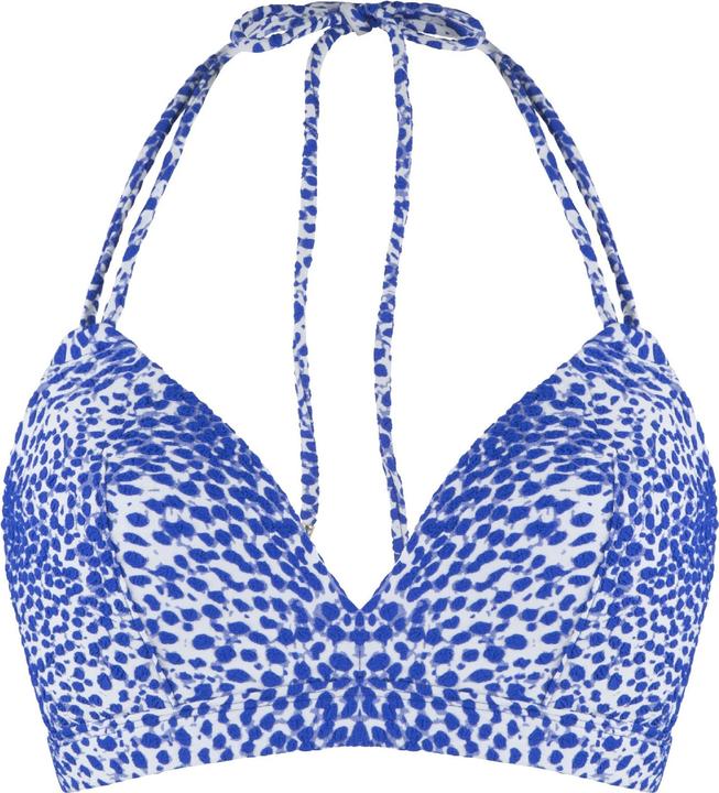 Stampa blu e bianca