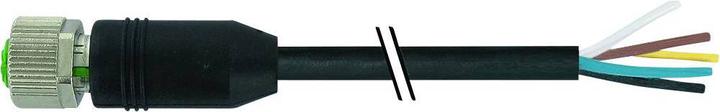 Actual product image Murr Elektronik M12 Bu. ger. with free cable end PUR-OB 12x0.14 schw schleppk. 10m