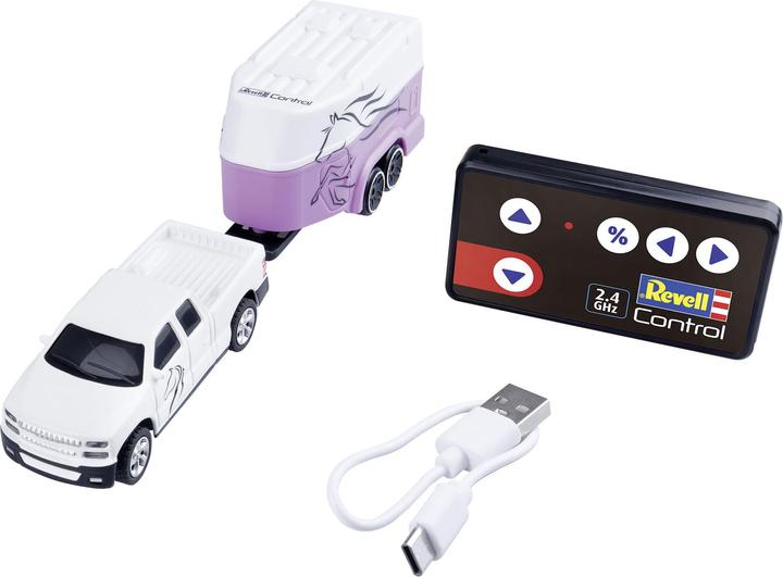 Immagine prodotto Revell Mini auto RC con rimorchio per cavalli