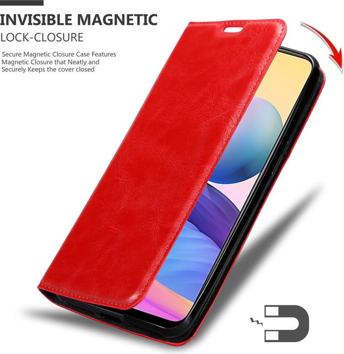 Immagine prodotto Cadorabo Libro Invis. Coperchio magnetico (Xiaomi Redmi Nota 10 5G, Xiaomi Poco M3 Pro 5G)