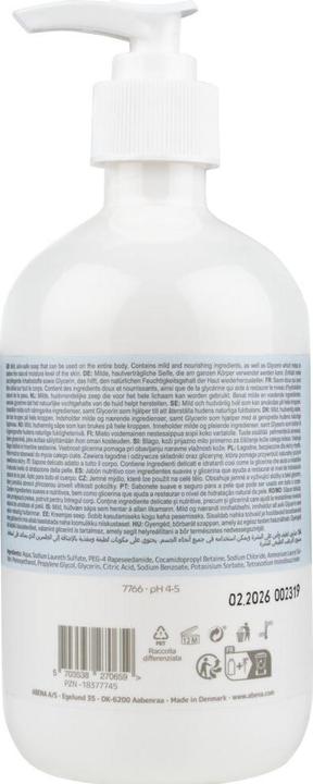 Produktbild Abena Cremsaebe mild 500ml u/farve & parfume - (500 ml pr. stk.) (Flüssigseife, 500 ml)