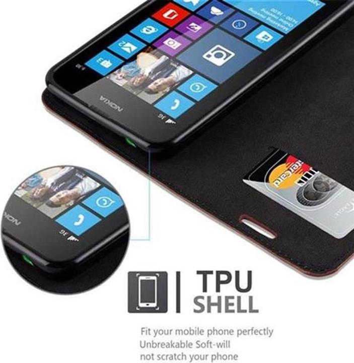 Actual product image Cadorabo Book Invisible Magnet Cover (HTC One M7)