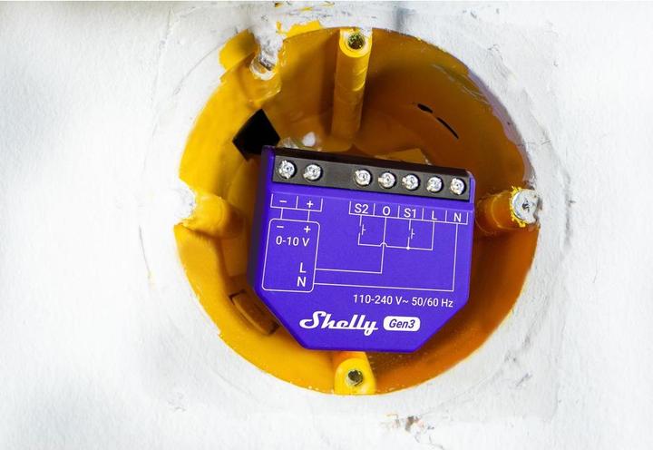 Actual product image Shelly Dimmer 0/1-10V PM Gen3 (Dimming actuator)