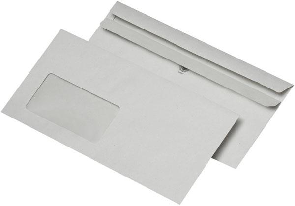 Immagine prodotto Elepa Busta DIN lunga, bianca, adesiva, con finestra, 80 gr/mq (DL, 1000 x)