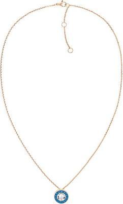 Tommy Hilfiger Elegant Bronze Necklace with Layered Crystal 2780802