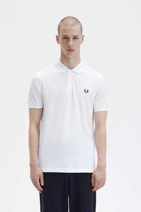 Immagine prodotto Fred Perry Polo a tinta unita bianca (XXL)