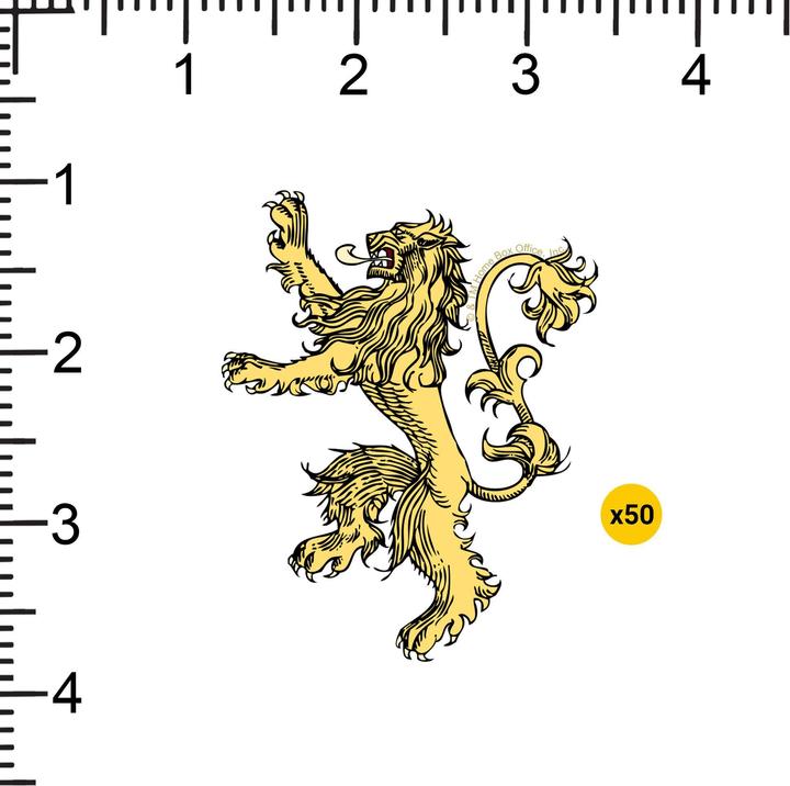 Produktbild Game of Thrones Lannister Aufkleber Deluxe 50erPack Vinyl