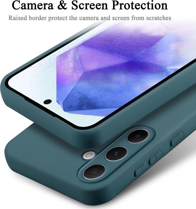 Actual product image Cadorabo Case for Samsung Galaxy A55 TPU in liquid protection silicone design (Samsung Galaxy A55)