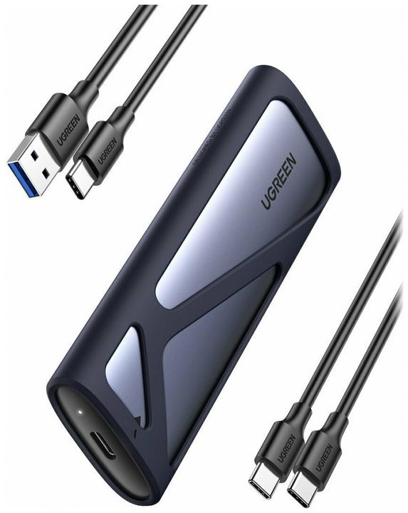 Productafbeelding Ugreen CM400 M.2 SSD behuizing, NVMe, SATA, 10Gbps, USB-C (Grijs) (M.2 2230)