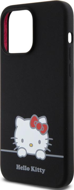 Immagine prodotto Hello Kitty Custodia in silicone liquido con logo Daydreaming per iPhone 15 Pro - Nero (Apple iPhone 15 Pro)