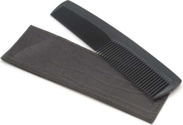Actual product image Herba Pocket comb with case, hand-sawn, plastic