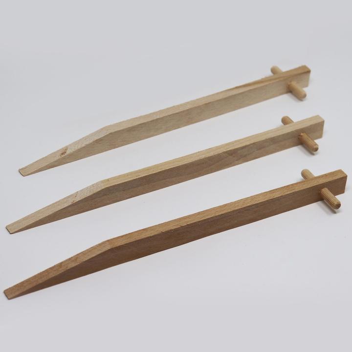 Actual product image Aquagart 60 Erdanker aus Buchenholz I Holz Bodenanker Holzpock Befestigungsanker