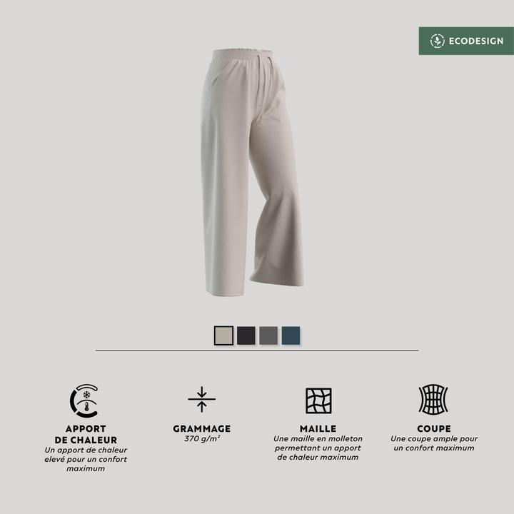 Actual product image Domyos Jogginghose Damen weit - 520 cremeweiss (W30/L31)