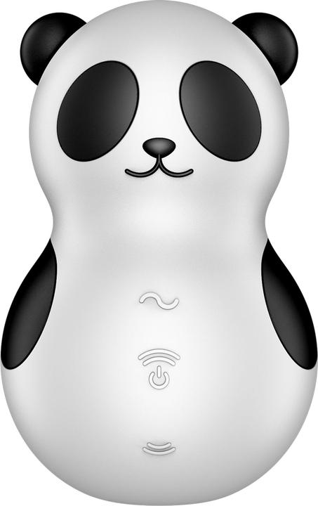 Actual product image Satisfyer Pocket Panda Stimulator & Vibrator Black White