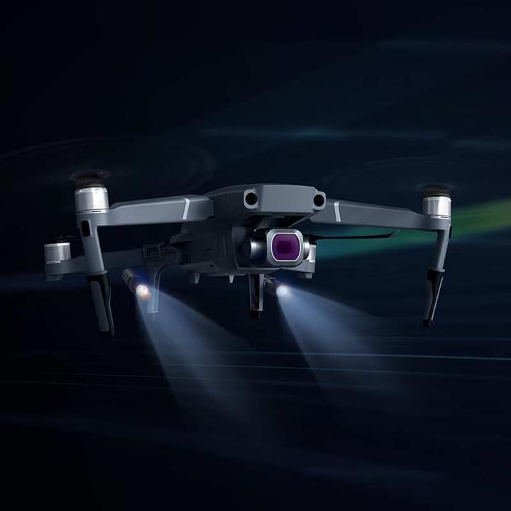 Actual product image Pgytech Landing gear extension and dual LED headlights (Drone landing gear, DJI Mavic 2)
