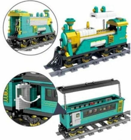 Immagine prodotto Kazi Locomotiva a vapore con vagoni merci