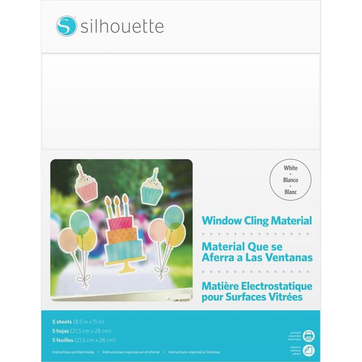 Actual product image Silhouette printable window film white (A4)