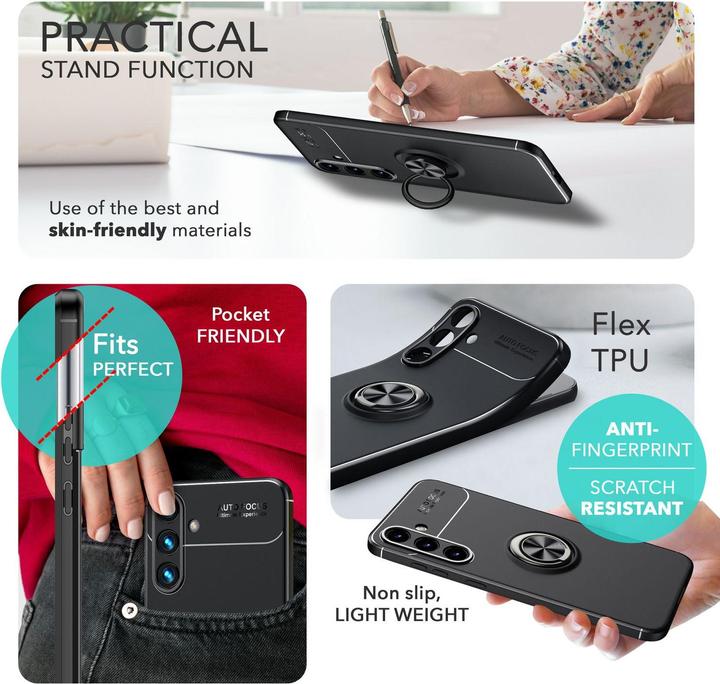 Produktbild Nalia Matte Ring Silikon Hülle (Samsung Galaxy S24+)