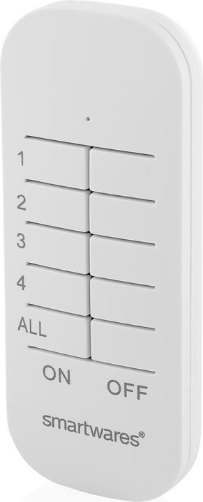 Smartwares 4- Kanal-Fernbedienung (Gerätespezifische Fernbedienung, Radio Frequency (RF))