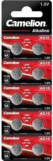 Pilha LR1130/AG10 für Uhren (10 Stk., AG10, 78 mAh)