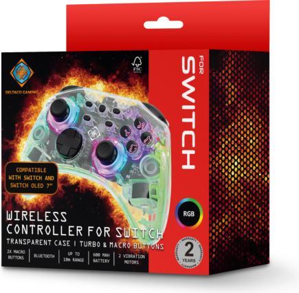 Image du produit Deltaco Gaming Transparent (Switch, Switch OLED, PC, Android, iOS)