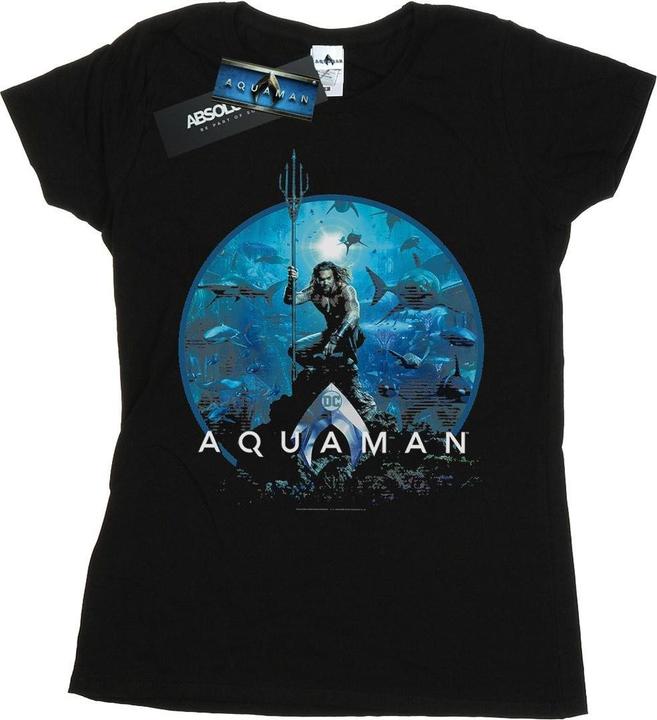 Produktbild Aquaman Circle Poster TShirt (XL)