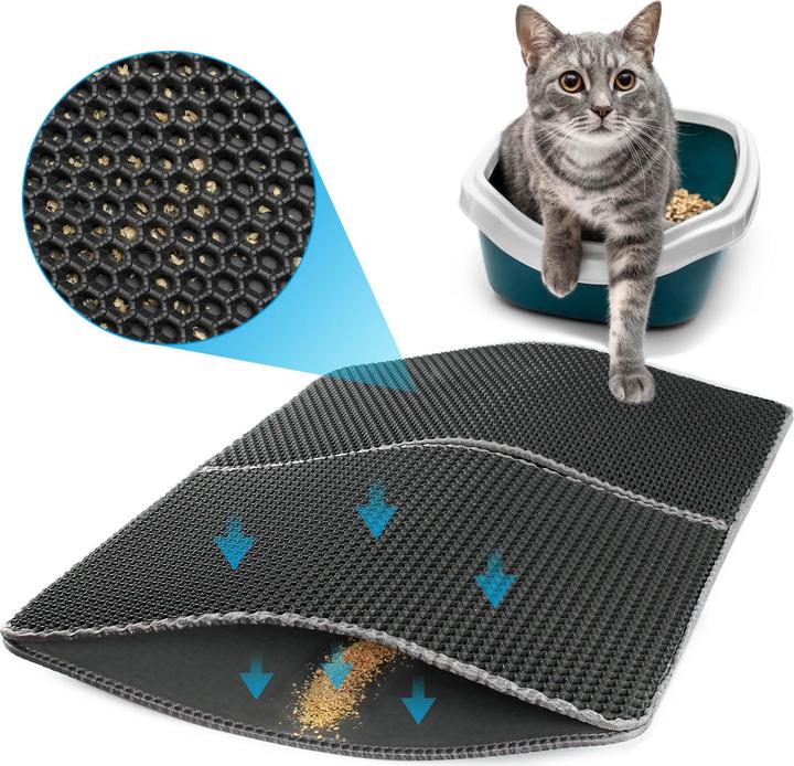 Actual product image Fudajo Cat litter mat