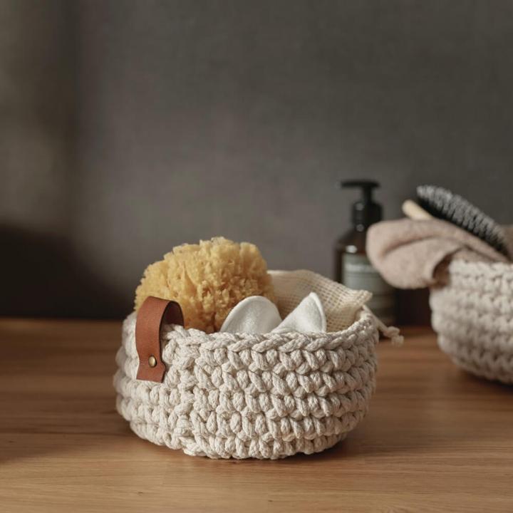 Actual product image ASA Selection ASA crochet basket S ecru 17 cm