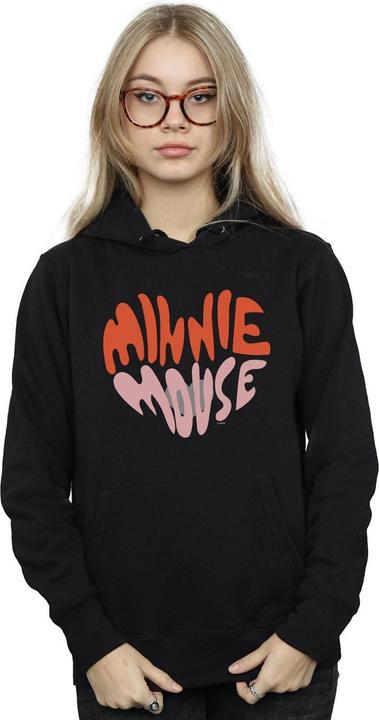 Actual product image Disney Womens/Ladies Minnie Mouse Heart Shaped Hoodie (XXL)