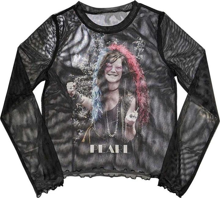 Janis Joplin Pearl Garden Kurzes Top Langärmlig