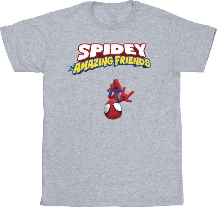 Actual product image Boys Spider-Man Hanging Upside Down T-Shirt (116)