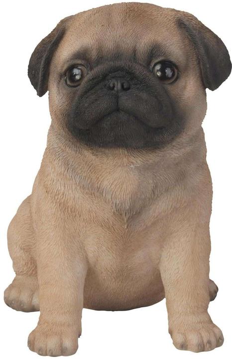 Actual product image Decorative figure pug puppy (17 x 12 x 16 cm)