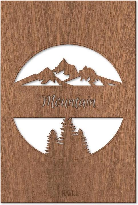 Actual product image Trenddeko Travel Mountain (40 x 60 cm)