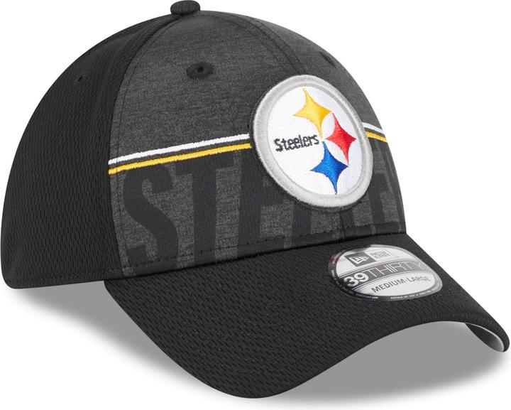 Actual product image New Era 39Thirty Cap - TRAINING 2023 Pittsburgh Steelers - M (M/L)
