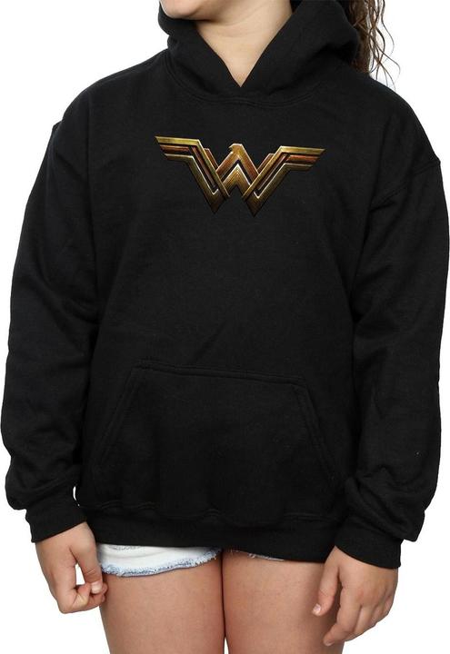 Immagine prodotto Justice League Movie Wonder Woman Emblem Felpa con Cappuccio Ragazze (128)