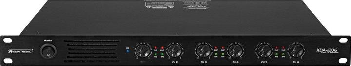 Actual product image Omnitronic XDA-1206 6-Channel Class D Amplifier (Amplifier)