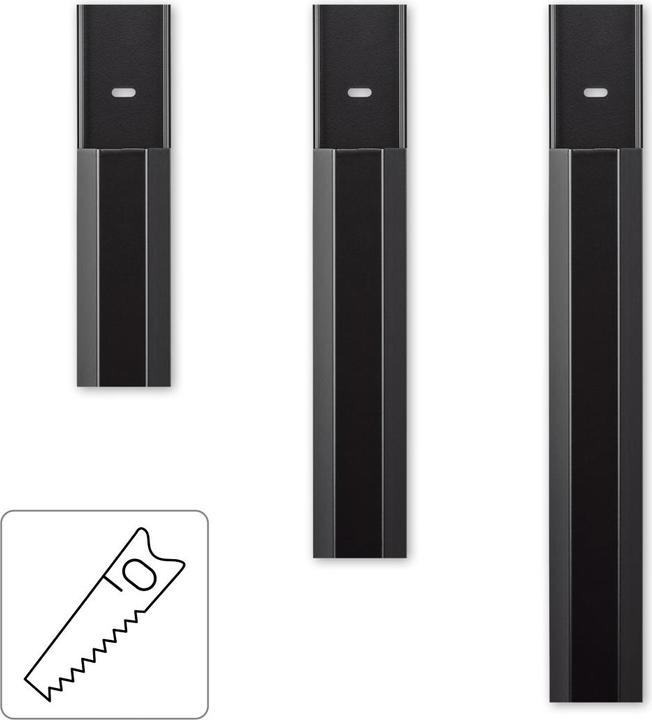 Produktbild Hama Alu-Kabelkanal, eckig, 110 x 5 x 2,6 cm, Schwarz (Kabelkanal, 110 cm)