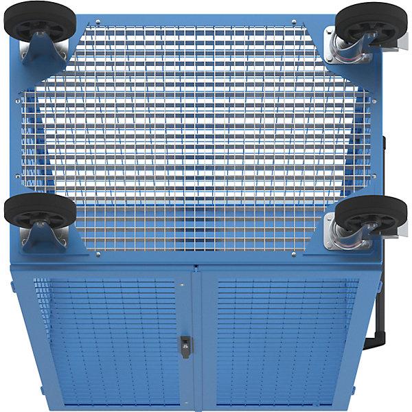 Produktbild eurokraft pro Gasflaschen-Gitterschrank, fahrbar, HxBxT 1800 x 1150 x 740 mm (115 cm, 180 cm)