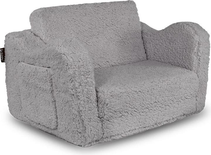 Vicco Fauteuil pour enfants Conni, Gris, 60 x 43 cm dépliant (Fauteuil pour enfants)